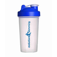 Evolution Slimming Large 700ml Protein Shaker - Blue/Clear