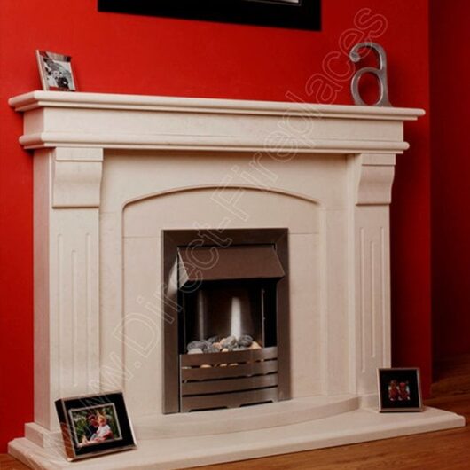 Axon Aspen Limestone Fireplace