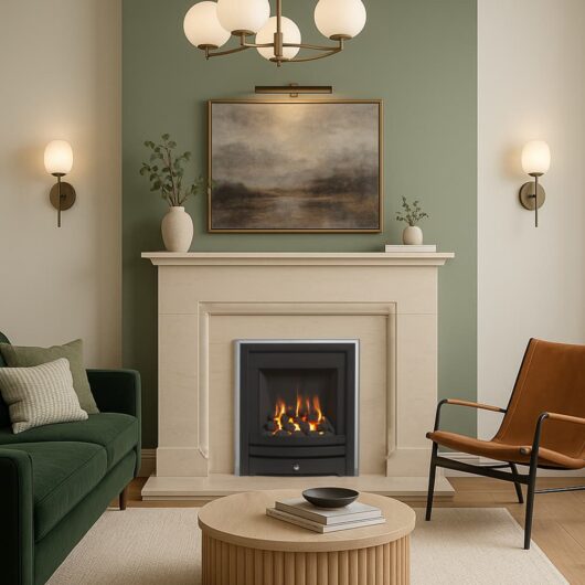 Axon Cadiz Limestone Fireplace