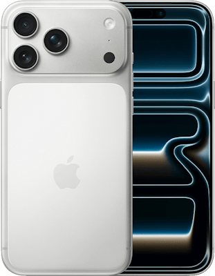 Apple iPhone 17 Pro Max Dual SIM (256GB Silver) at Â£99 on Pay Monthly 10GB (24 Month contract) with Unlimited mins & texts; 10GB of 5G data. Â£52.99 a month.