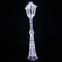 1.8M Soft Acrylic Light Up Christmas Lamp Post with 200 White/Warm White Twinkling LEDs