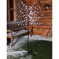 1.8m 200 LED Cherry Blossom Tree with Black Cable by Noma - White