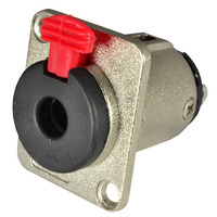 1/4" (6.35mm) Mono/Stereo, Locking Jack Socket, For Panel Mounting