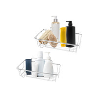 2 Piece Bathroom and Shower Caddy Set