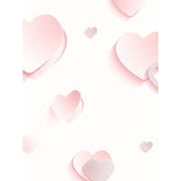3D Hearts Glitter Wallpaper Pink Muriva J92603