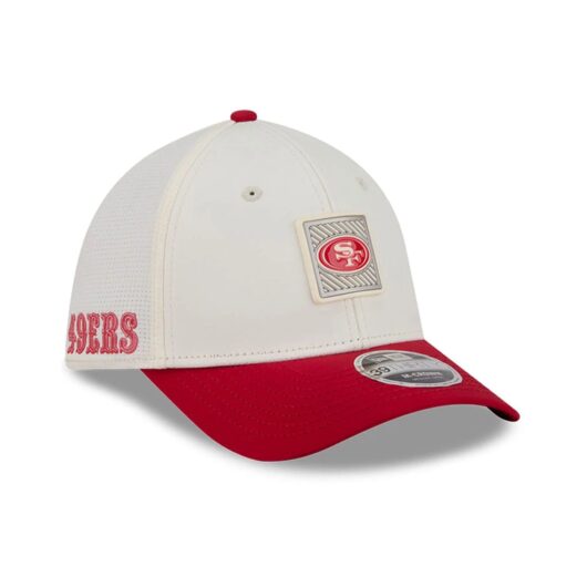49ers NFL Training 2026 White 39THIRTY M-Crown Stretch Fit Cap New Era Cap adult unisex