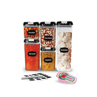 5 Piece Food Storage Plastic Container Set