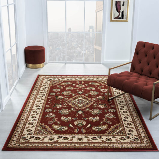 80X150Cm Sherborne Traditional Red