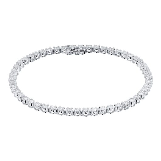 9ct White Gold 2.00cttw Diamond Tennis Bracelet