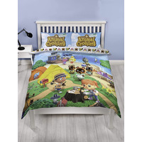 Animal Crossing Double Duvet Cover and Pillowcase Set