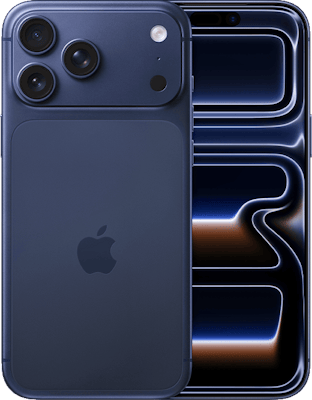 Apple iPhone 17 Pro Max Dual SIM (512GB Deep Blue) at Â£249 on Pay Monthly 10GB (24 Month contract) with Unlimited mins & texts; 10GB of 5G data. Â£54.99 a month.
