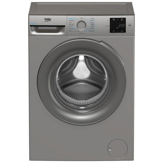 Beko BMN3WT3841S 8kg 1400 Spin Washing Machine in Silver A Rated ProSm