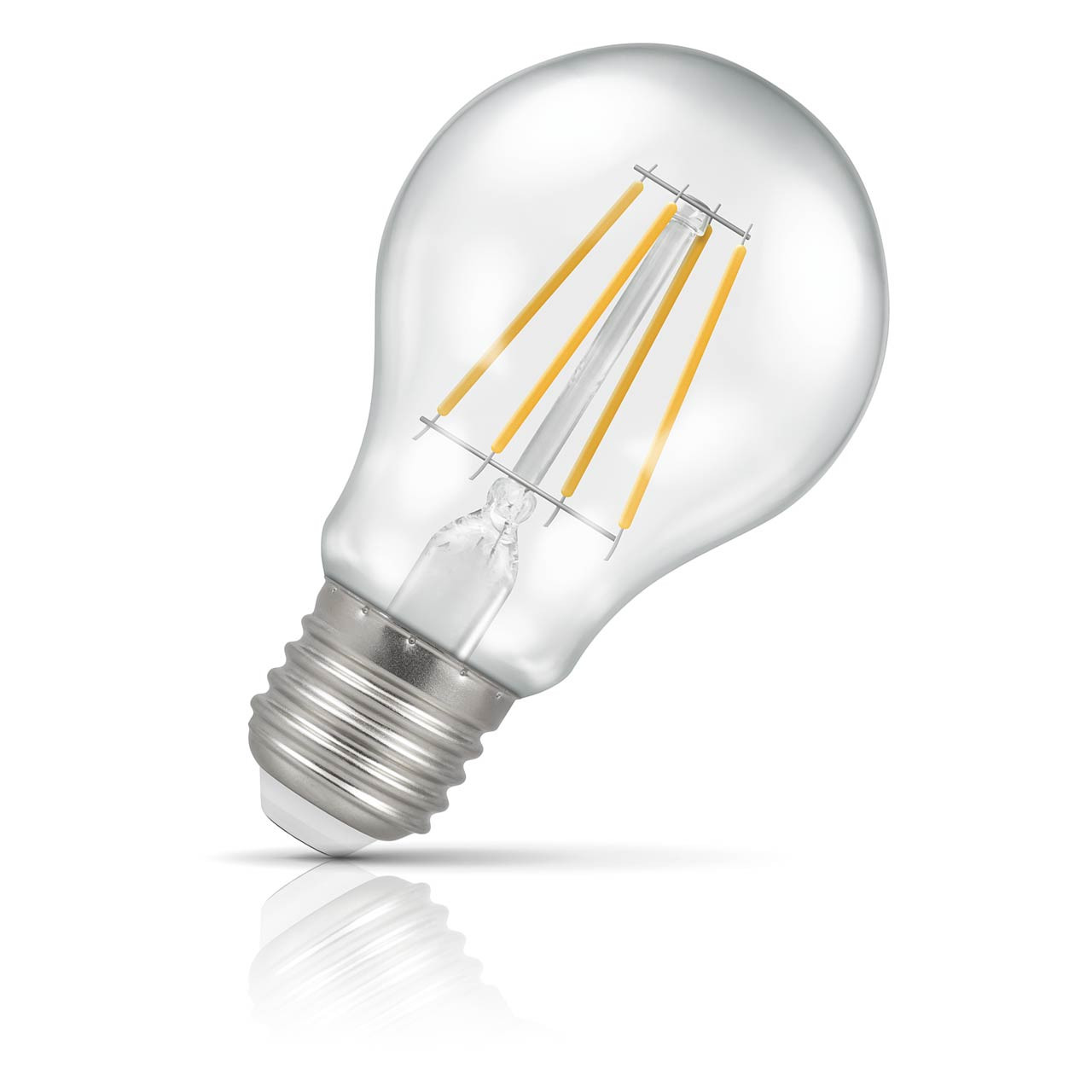 Crompton GLS LED Light Bulb E27 7W (60W Eqv) Dimmable Warm White Clear Filament Screw
