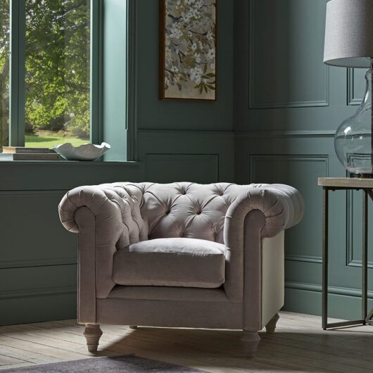 Dalvik Armchair - Cardamom Opulent Cotton Velvet