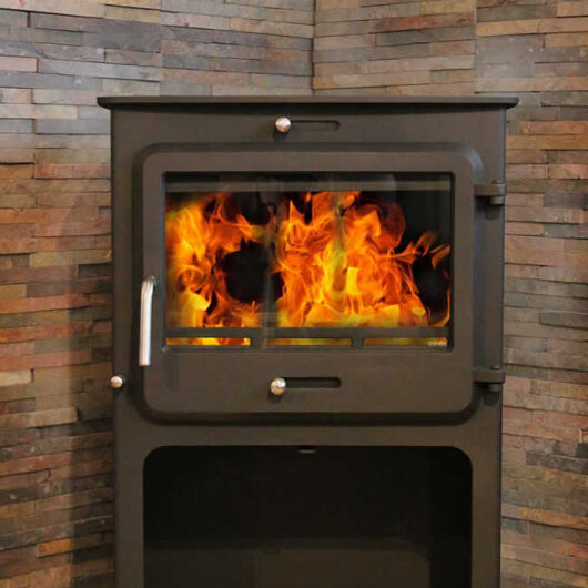 Ekol Clarity High 12kW Wood Burning / Multifuel Ecodesign Stove