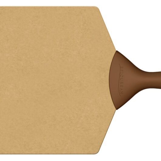 Epicurean 21" x 14" Natural Pizza Peel with Brown Handle