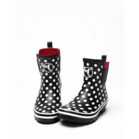 Evercreatures Black Polka Meadow Wellies
