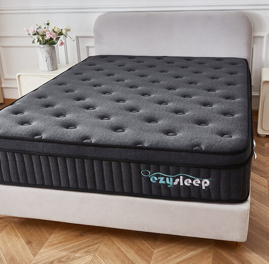 Ezy Sleep Onyx Spring Foam Hybrid Mattress - 24cm or 30cm & 6 Sizes! | Wowcher