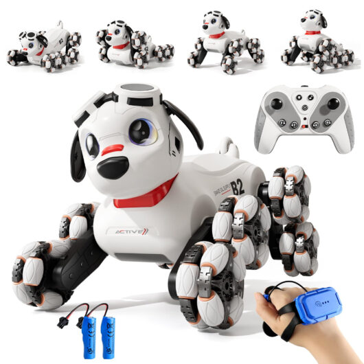 Gesture Sensing Robot Dog RC Car - Grey 688A-6