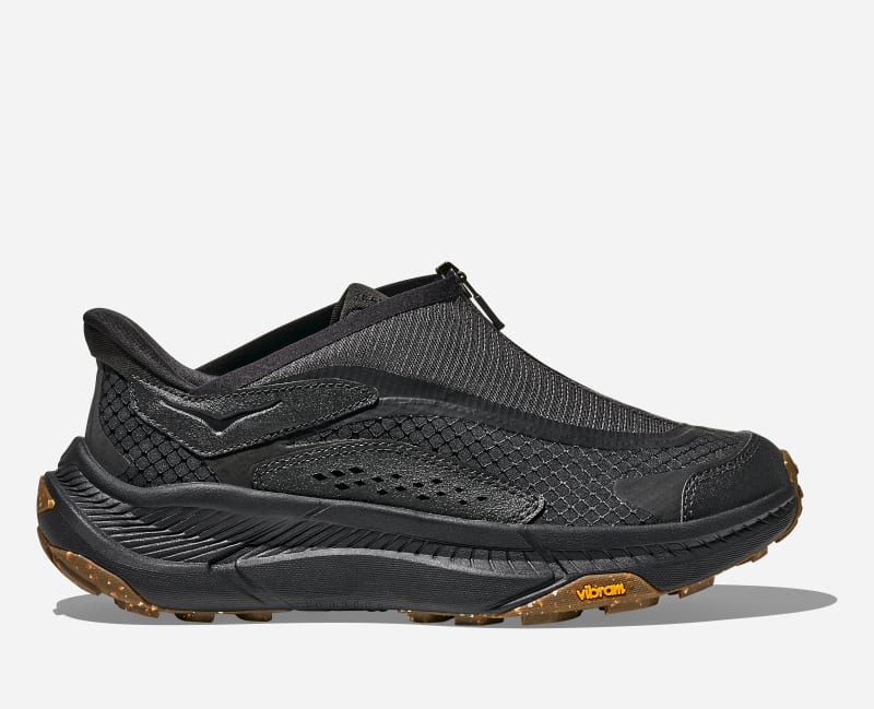 HOKA Project Transport Lifestyle Shoes in Carbon Black/Black, Size 12.5