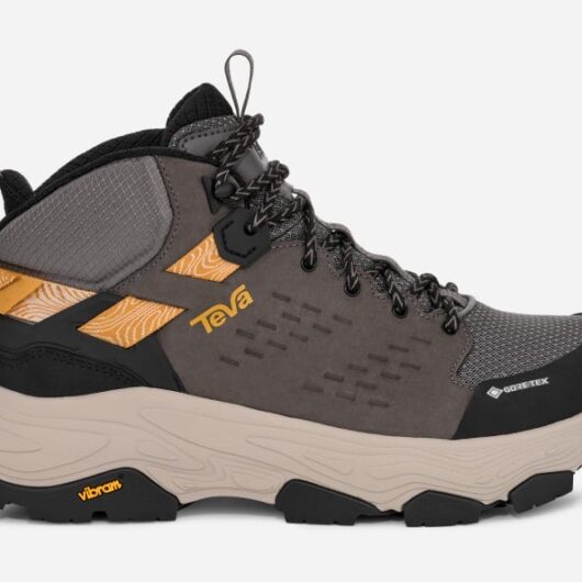 Men's TEVA Grandview Max GORE-TEX Hiking Boots in Charcoal/Black, Size 11