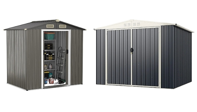 Metal Garden Shed - 2 Sizes!