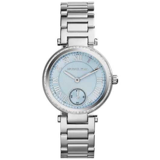Michael Kors MK5988 Light Blue Silver Stainless Steel Women's Watch