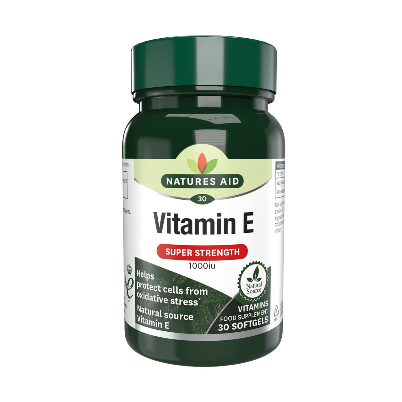 Natures Aid Vitamin E 1000iu Natural Form 30 Softgels