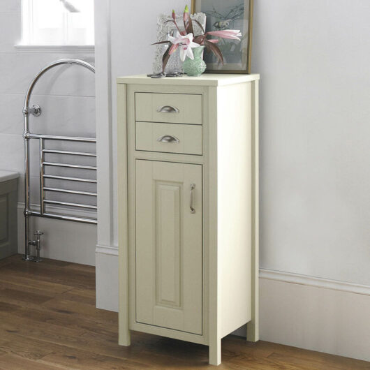 Nes Home - Chiltern 500mm Traditional Freestanding Tall Boy Storage Unit Ivory