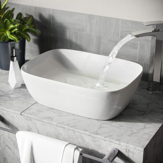 Nes Home - Leven Cloakroom Rectangle Stand Alone Counter Top Basin Sink Bowl