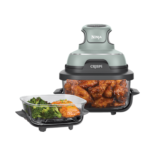 Ninja CRISPi 4-in-1 Portable Glass Air Fryer in Sage | FN101UKSG | by SharkNinja