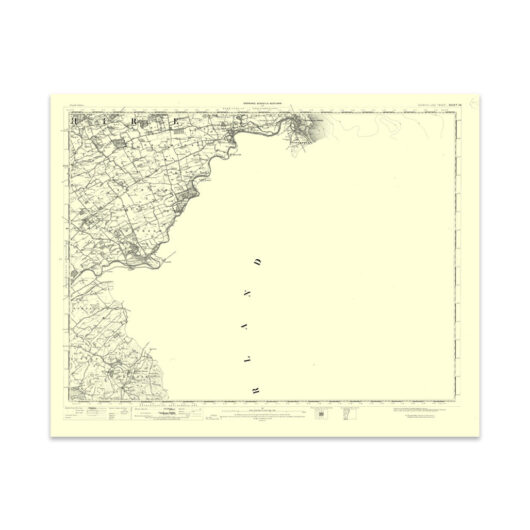 Ordnance Survey Berwick Upon Tweed 1896-1904 - Historical Reproduction Map - 1 Inch To 1 Mile 1:63 360 Scale