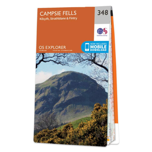Ordnance Survey OS Map of Campsie Fells: Explorer 348