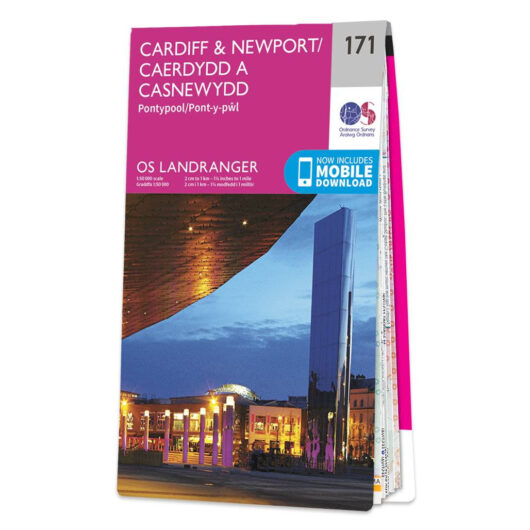 Ordnance Survey OS Map of Cardiff & Newport: Landranger 171