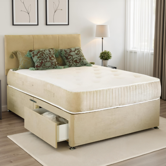 Revive 3ft Single Divan Bed & 1500 Pocket Memory Foam Mattress