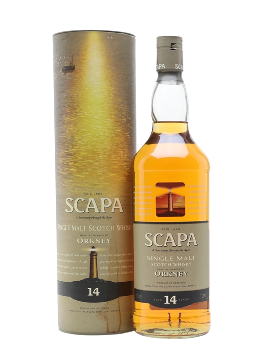 Scapa 14 Year Old / Litre Island Single Malt Scotch Whisky