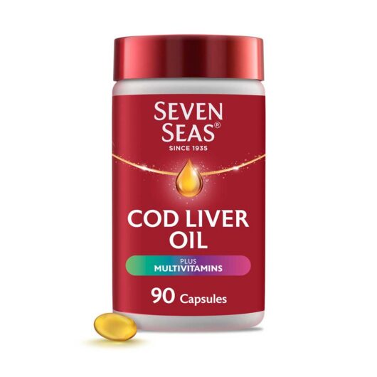 Seven Seas Cod Liver Oil Plus Multivitamins Omega-3 Fish 90 Capsules