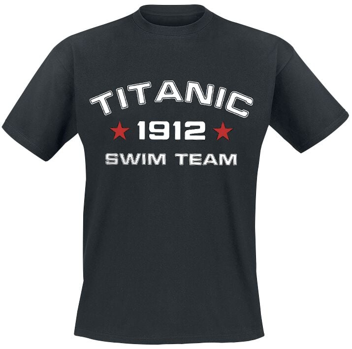 Slogans - Fun T-Shirt - Titanic Swim Team - S to 5XL - for Men - black