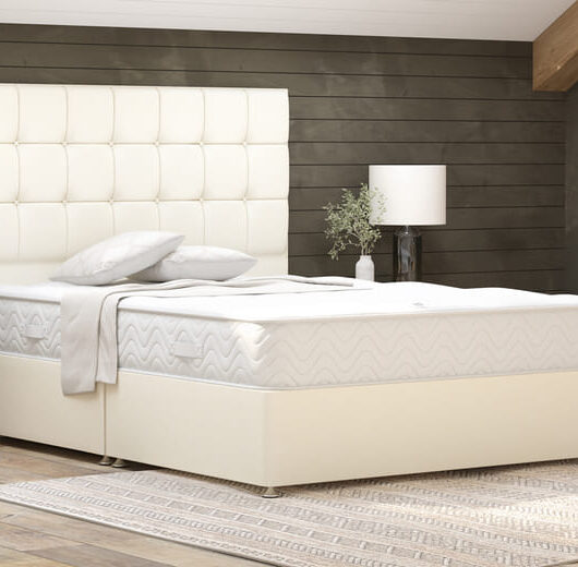 Spring King Pocket Backcare 1500 Mattress + Premium Divan Bed, Carbon, 4 Drawer, Double