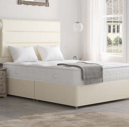 Spring King Ruby Ortho Extra Firm Mattress + Premium Divan Bed, Carbon, 4 Drawer, Double