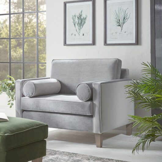 Toulon Loveseat - Carbon Opulent Cotton Velvet