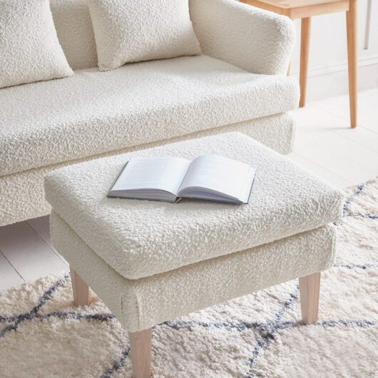 Trosa Ottoman - Mink Grey Opulent Cotton Velvet