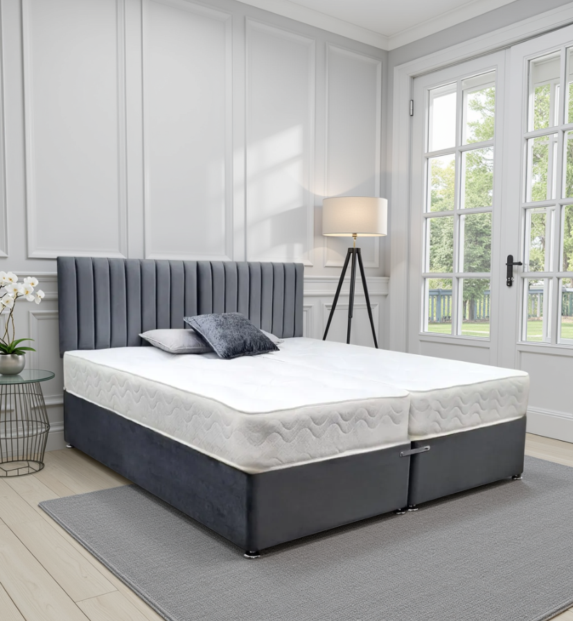 Windsor 5ft Zip and Link Divan Bed with Mattresses
