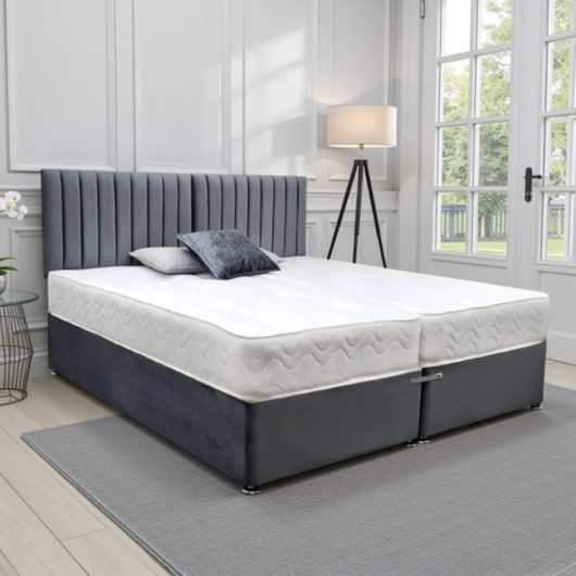 Windsor 6ft Zip and Link Divan Bed with Mattresses